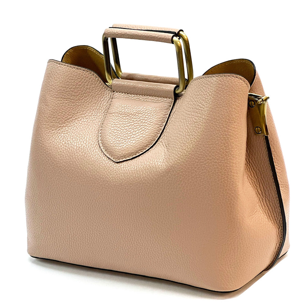 Taziana leather Handbag - Made In Italy