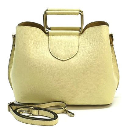Taziana leather Handbag - Made In Italy