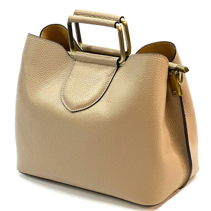Taziana leather Handbag - Made In Italy