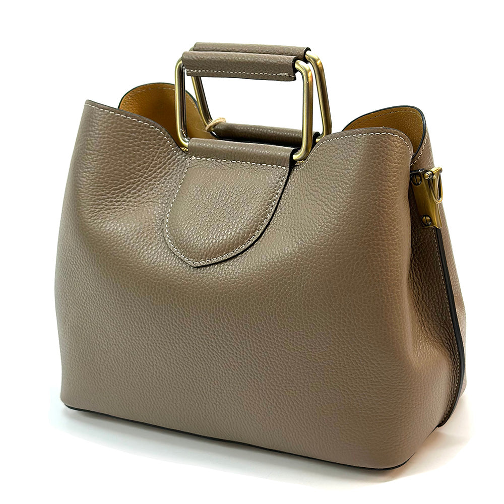 Taziana leather Handbag - Made In Italy