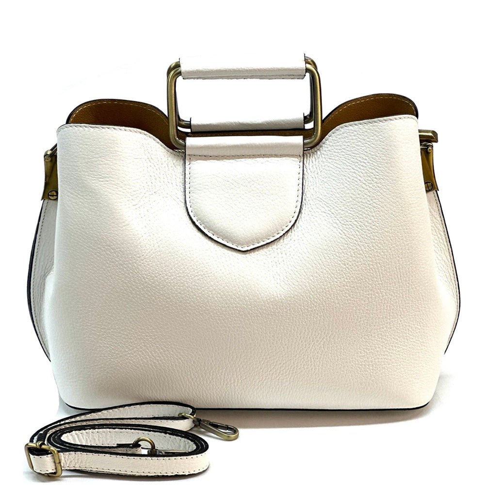 Taziana leather Handbag - Made In Italy