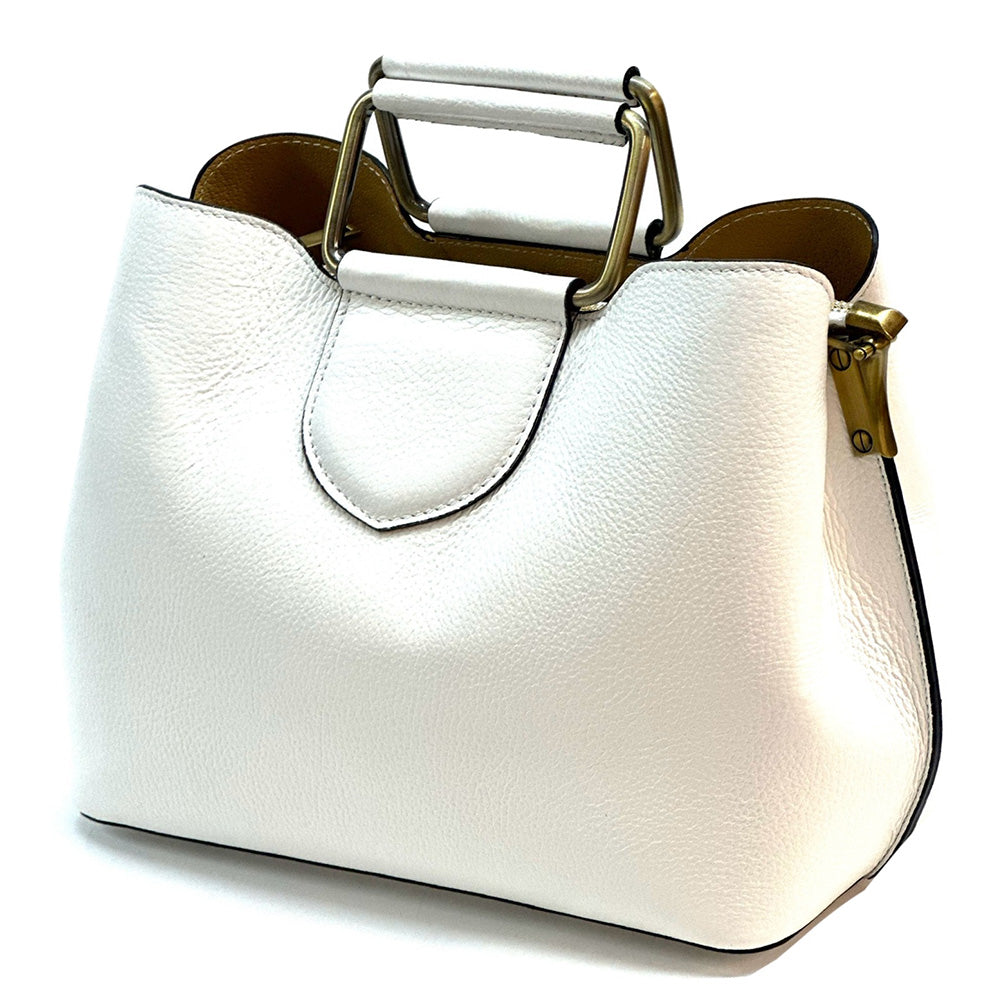 Taziana leather Handbag - Made In Italy