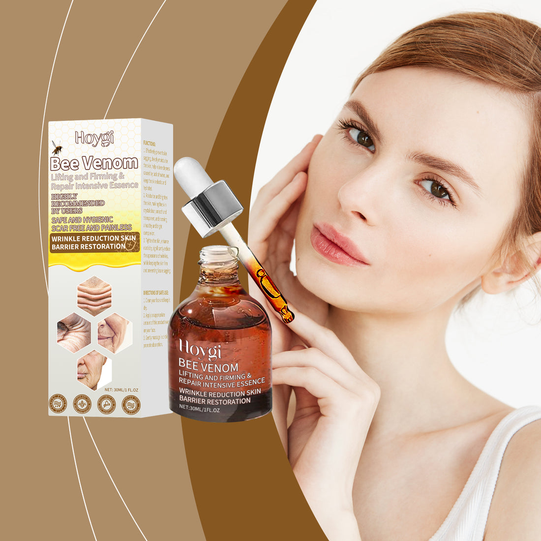Hoygi Facial Moisturizing Essence For Deep Skin Moisturizing, Lifting, Firming, Hydrating And Rejuvenating Skin Hydrating Essence
