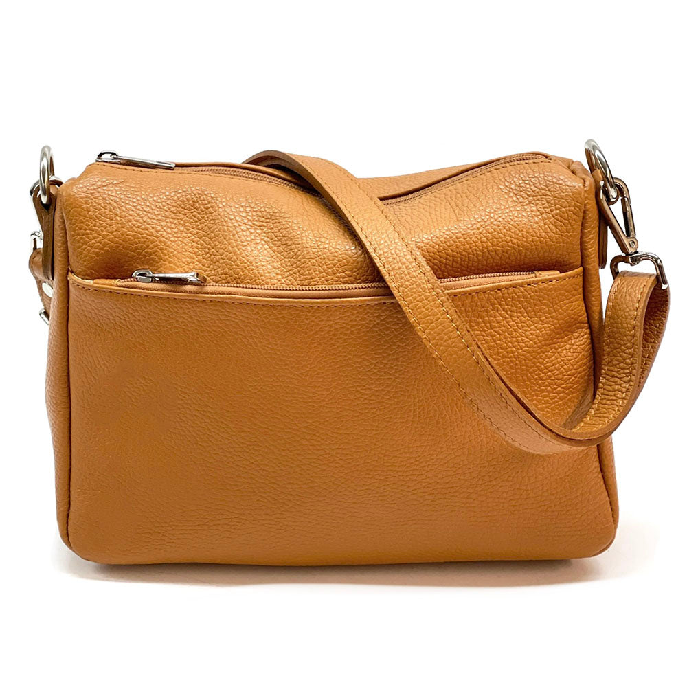 Gianluigi cross body cow leather bag - Made In Italy