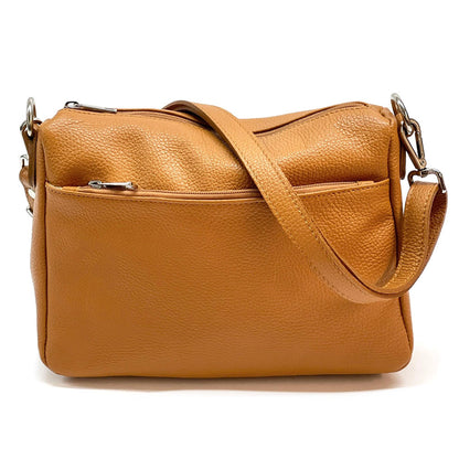 Gianluigi cross body cow leather bag - Made In Italy