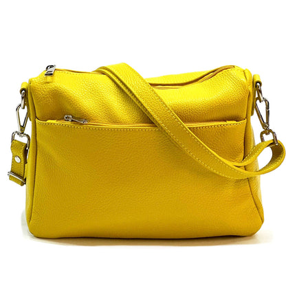 Gianluigi cross body cow leather bag - Made In Italy