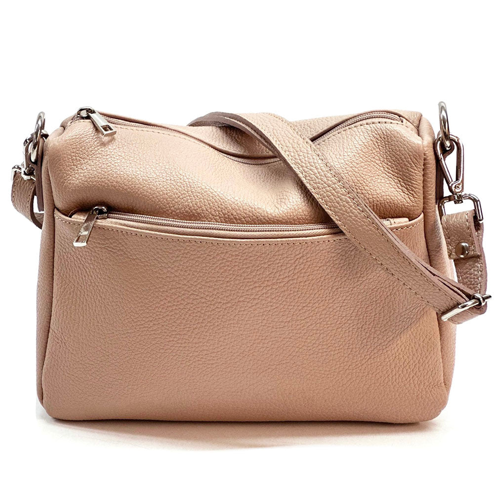 Gianluigi cross body cow leather bag - Made In Italy