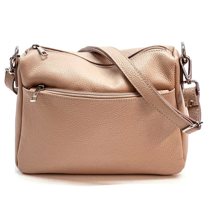 Gianluigi cross body cow leather bag - Made In Italy