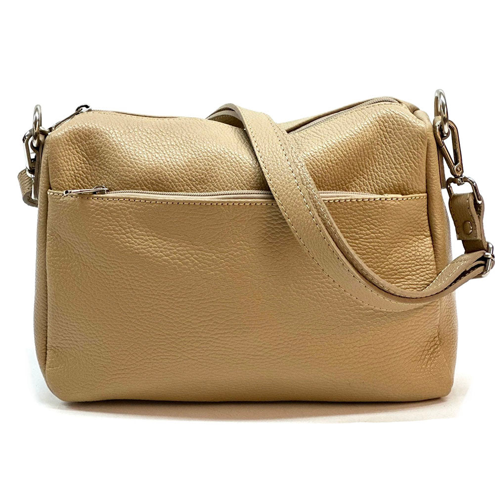 Gianluigi cross body cow leather bag - Made In Italy