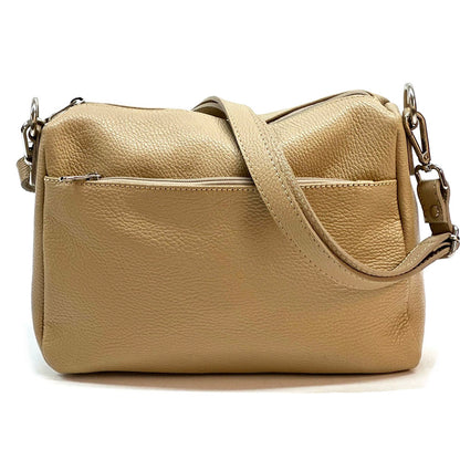 Gianluigi cross body cow leather bag - Made In Italy
