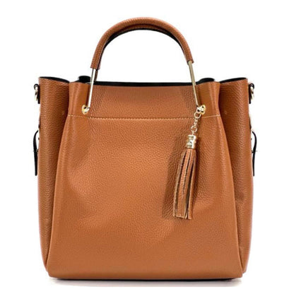 Veronica leather handbag - Made In Italy