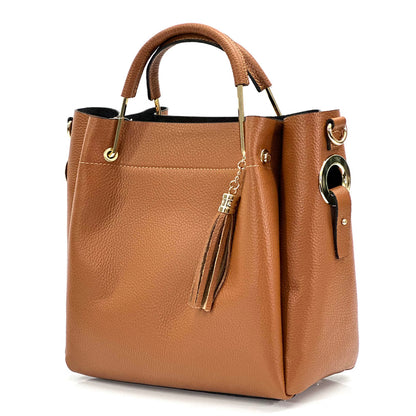 Veronica leather handbag - Made In Italy
