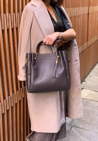 Veronica leather handbag - Made In Italy