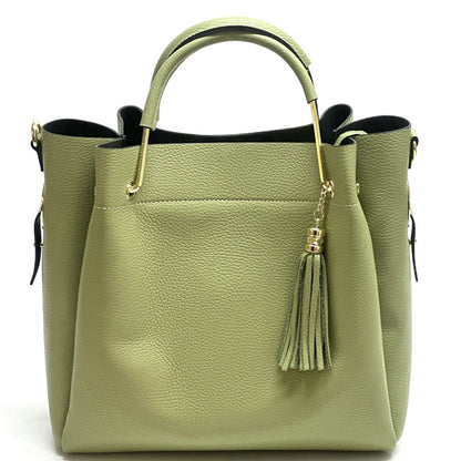 Veronica leather handbag - Made In Italy