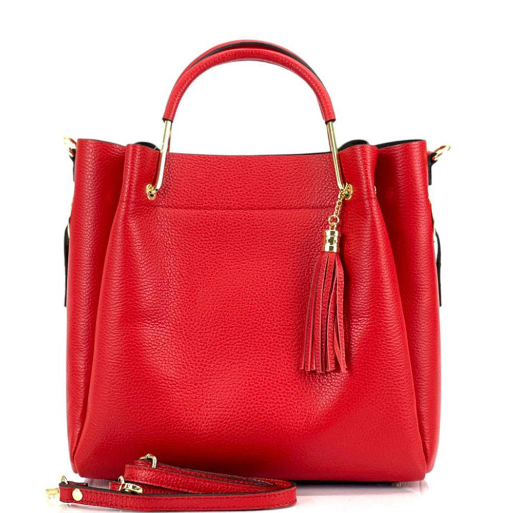 Veronica leather handbag - Made In Italy