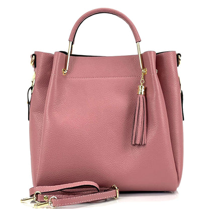 Veronica leather handbag - Made In Italy