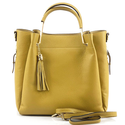 Veronica leather handbag - Made In Italy