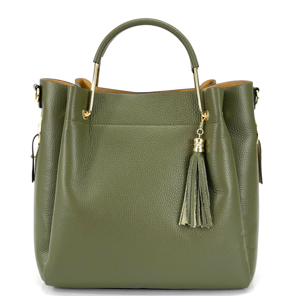 Veronica leather handbag - Made In Italy