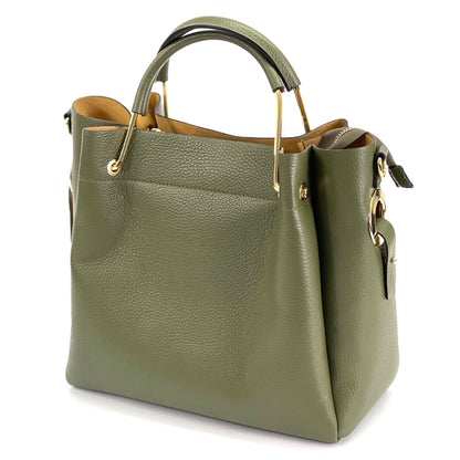 Veronica leather handbag - Made In Italy