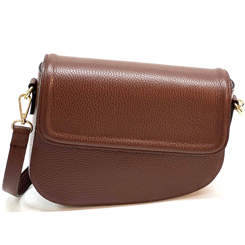 Licia leather shoulder bag - Made In Italy