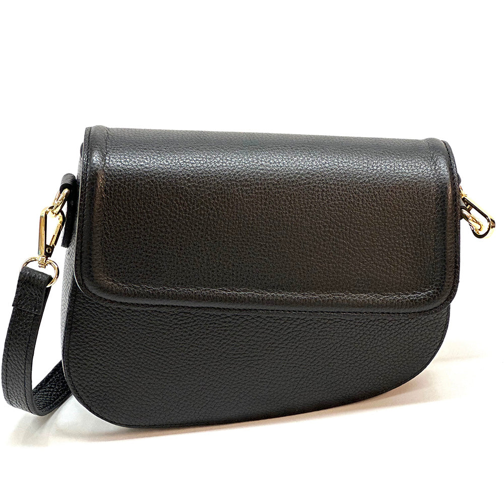 Licia leather shoulder bag - Made In Italy
