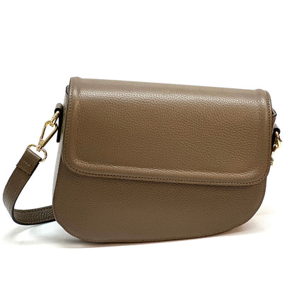 Licia leather shoulder bag - Made In Italy