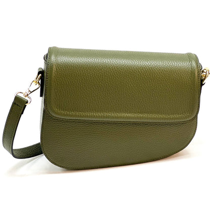 Licia leather shoulder bag - Made In Italy