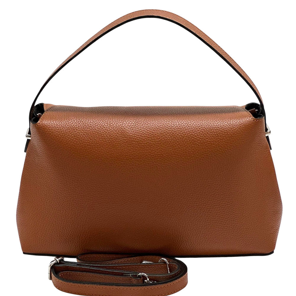 Fulvia Leather Handbag - Made In Italy