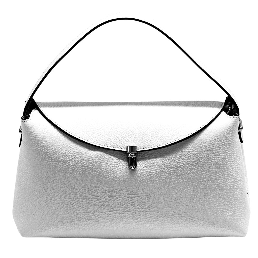 Fulvia Leather Handbag - Made In Italy
