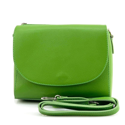 Ester Leather Shoulder Bag - Made In Italy