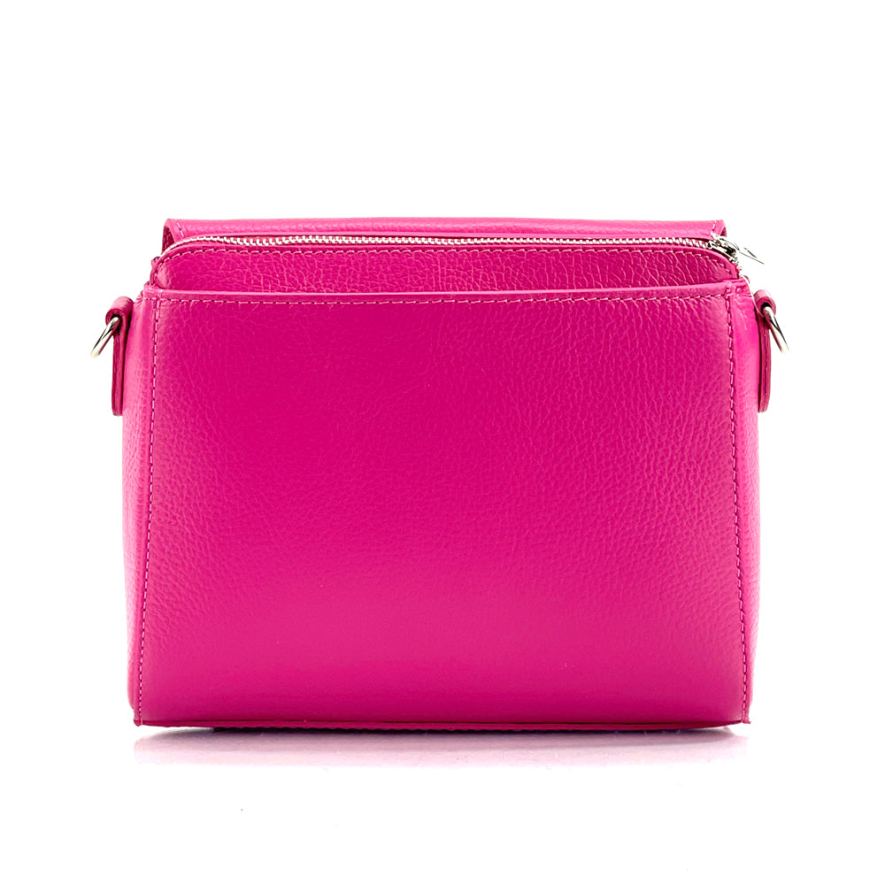 Ester Leather Shoulder Bag - Made In Italy