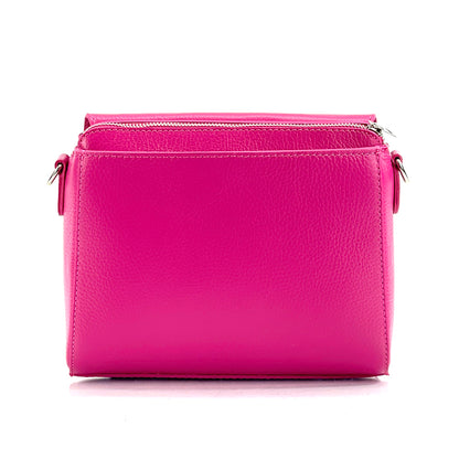 Ester Leather Shoulder Bag - Made In Italy