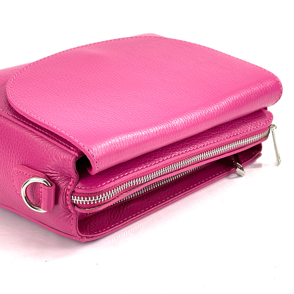 Ester Leather Shoulder Bag - Made In Italy