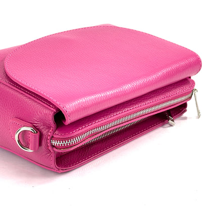 Ester Leather Shoulder Bag - Made In Italy