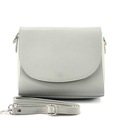 Ester Leather Shoulder Bag - Made In Italy