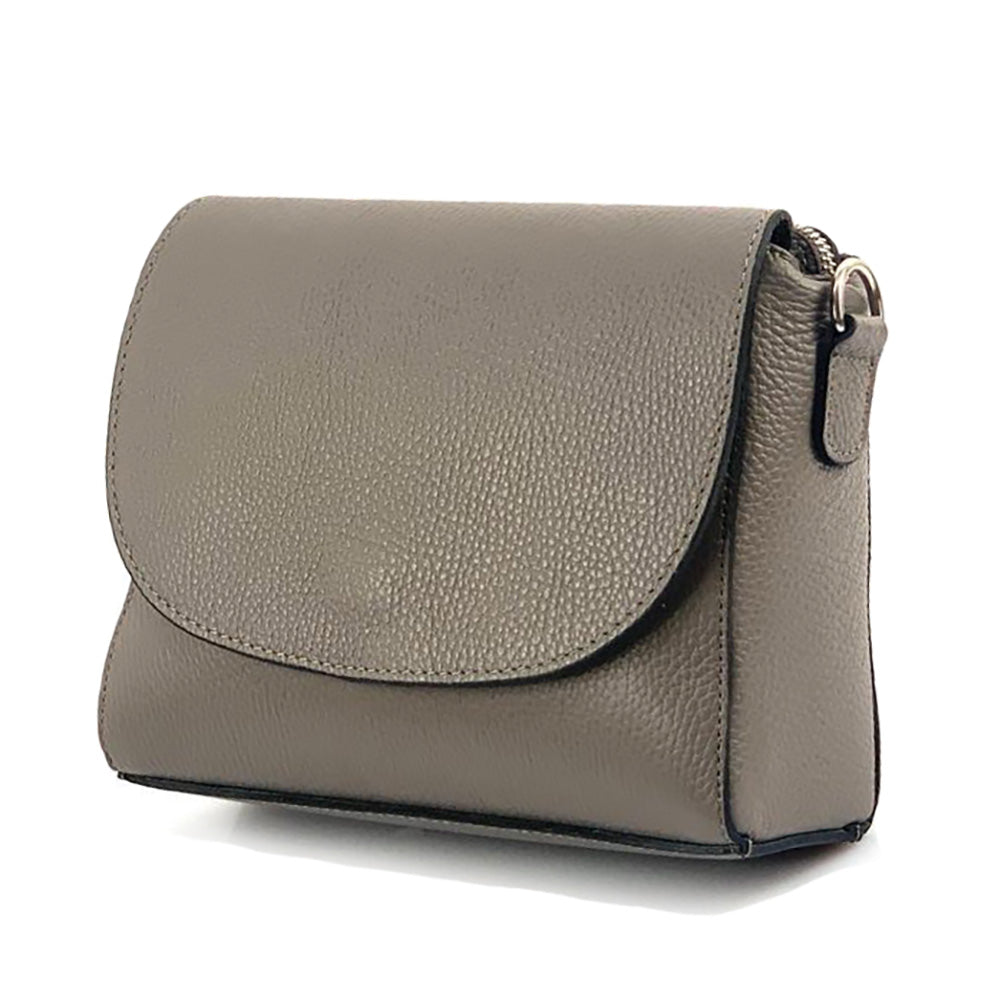 Ester Leather Shoulder Bag - Made In Italy