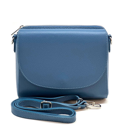 Ester Leather Shoulder Bag - Made In Italy