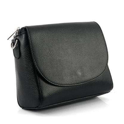 Ester Leather Shoulder Bag - Made In Italy