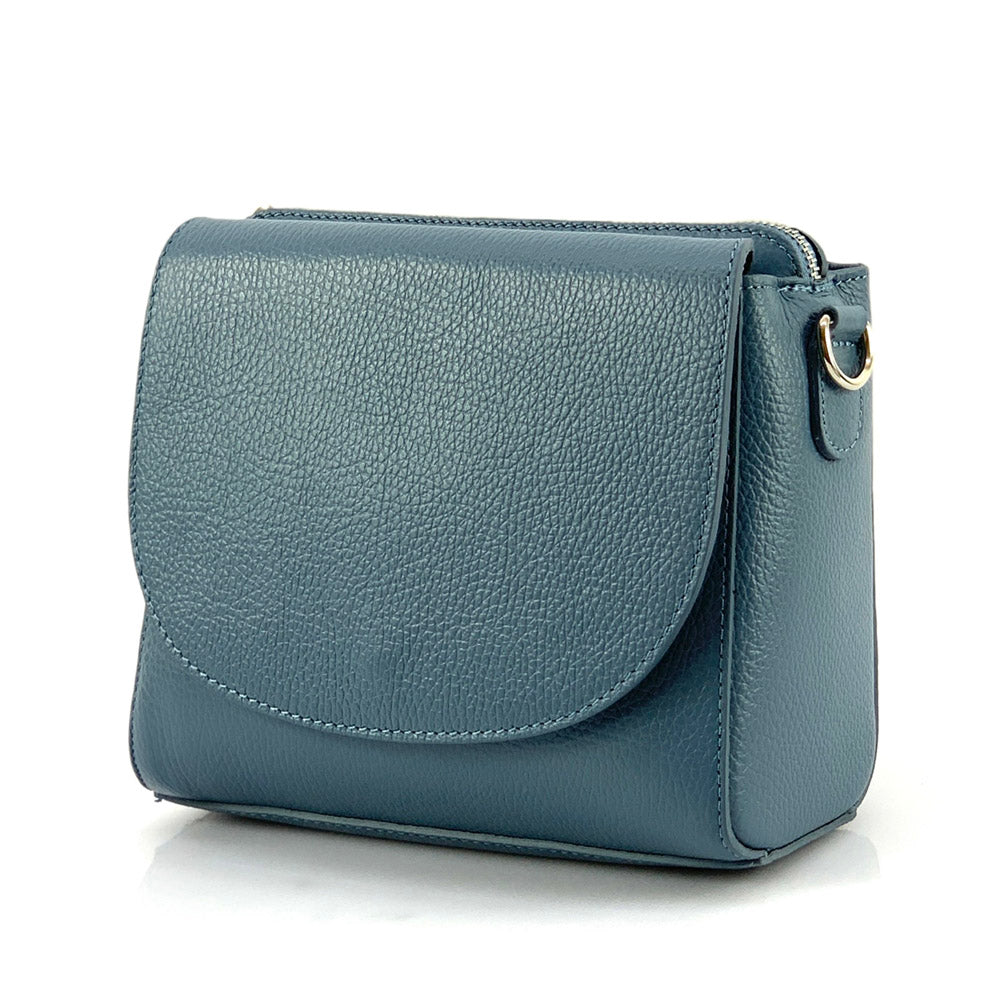 Ester Leather Shoulder Bag - Made In Italy