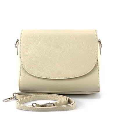 Ester Leather Shoulder Bag - Made In Italy