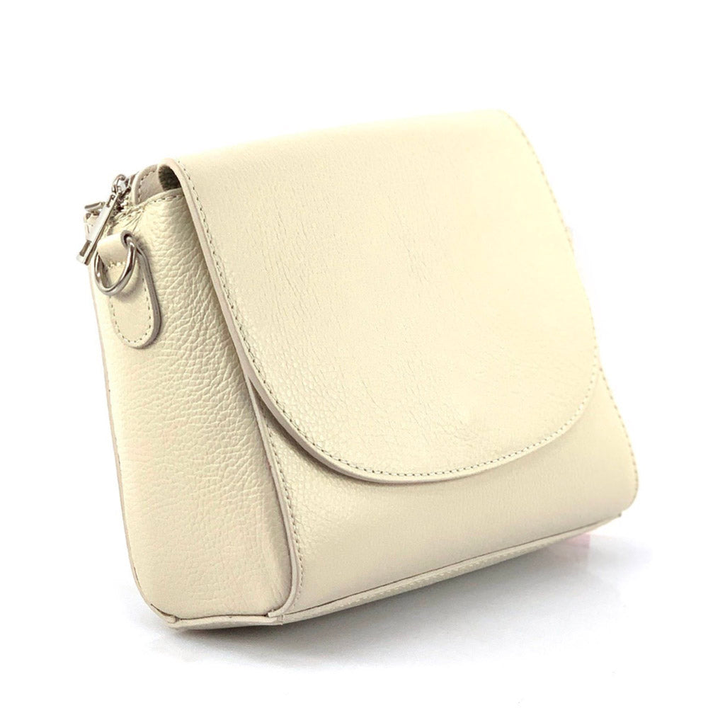 Ester Leather Shoulder Bag - Made In Italy