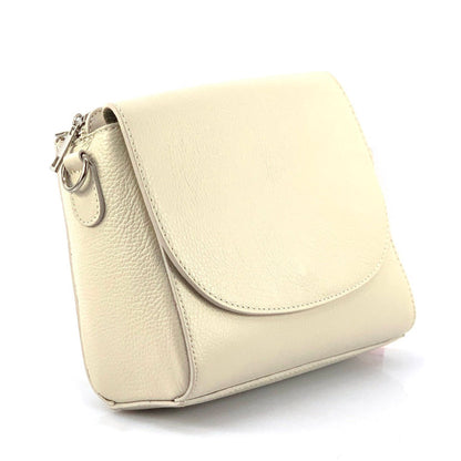 Ester Leather Shoulder Bag - Made In Italy