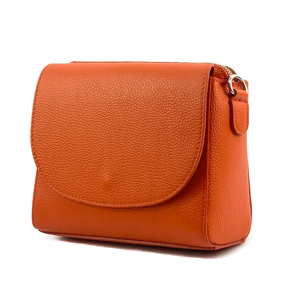 Ester Leather Shoulder Bag - Made In Italy