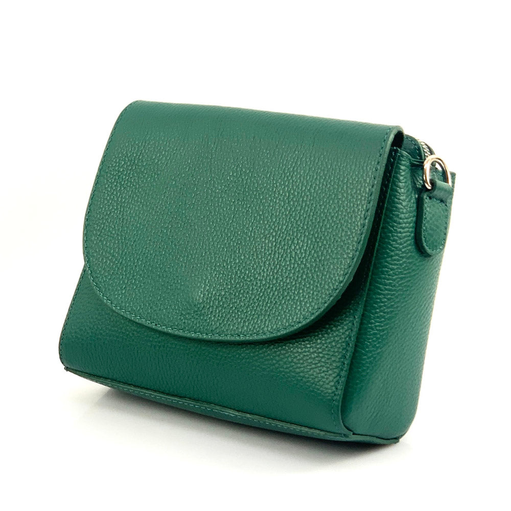 Ester Leather Shoulder Bag - Made In Italy