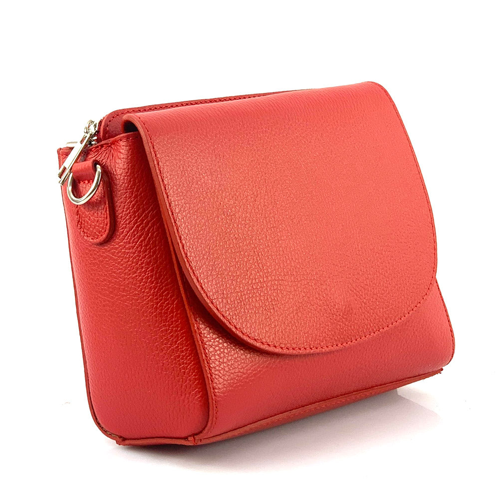 Ester Leather Shoulder Bag - Made In Italy
