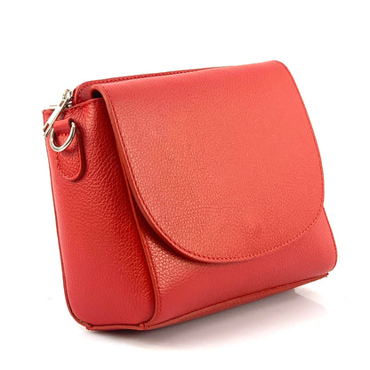 Ester Leather Shoulder Bag - Made In Italy