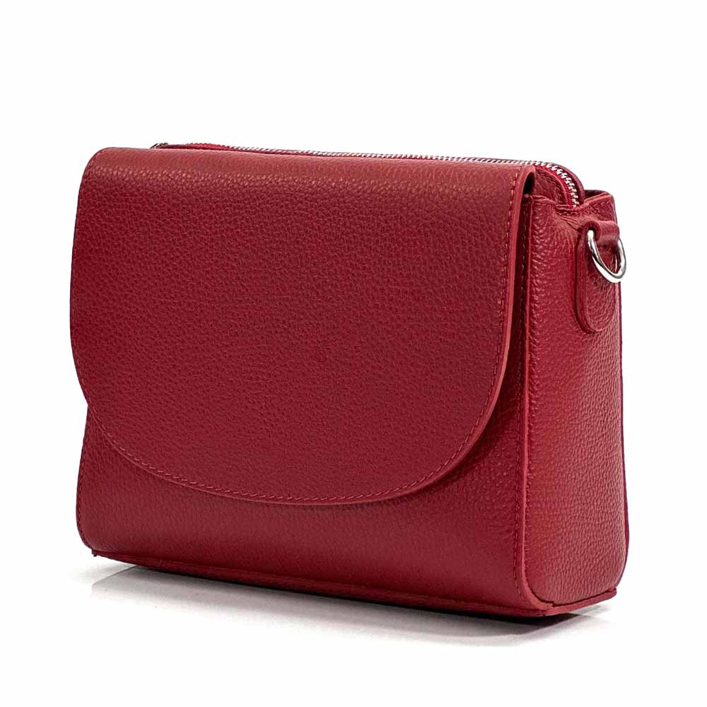 Ester Leather Shoulder Bag - Made In Italy