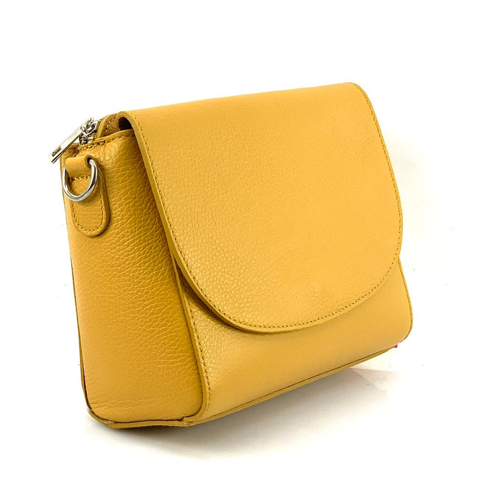 Ester Leather Shoulder Bag - Made In Italy