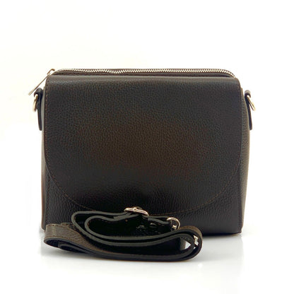 Ester Leather Shoulder Bag - Made In Italy