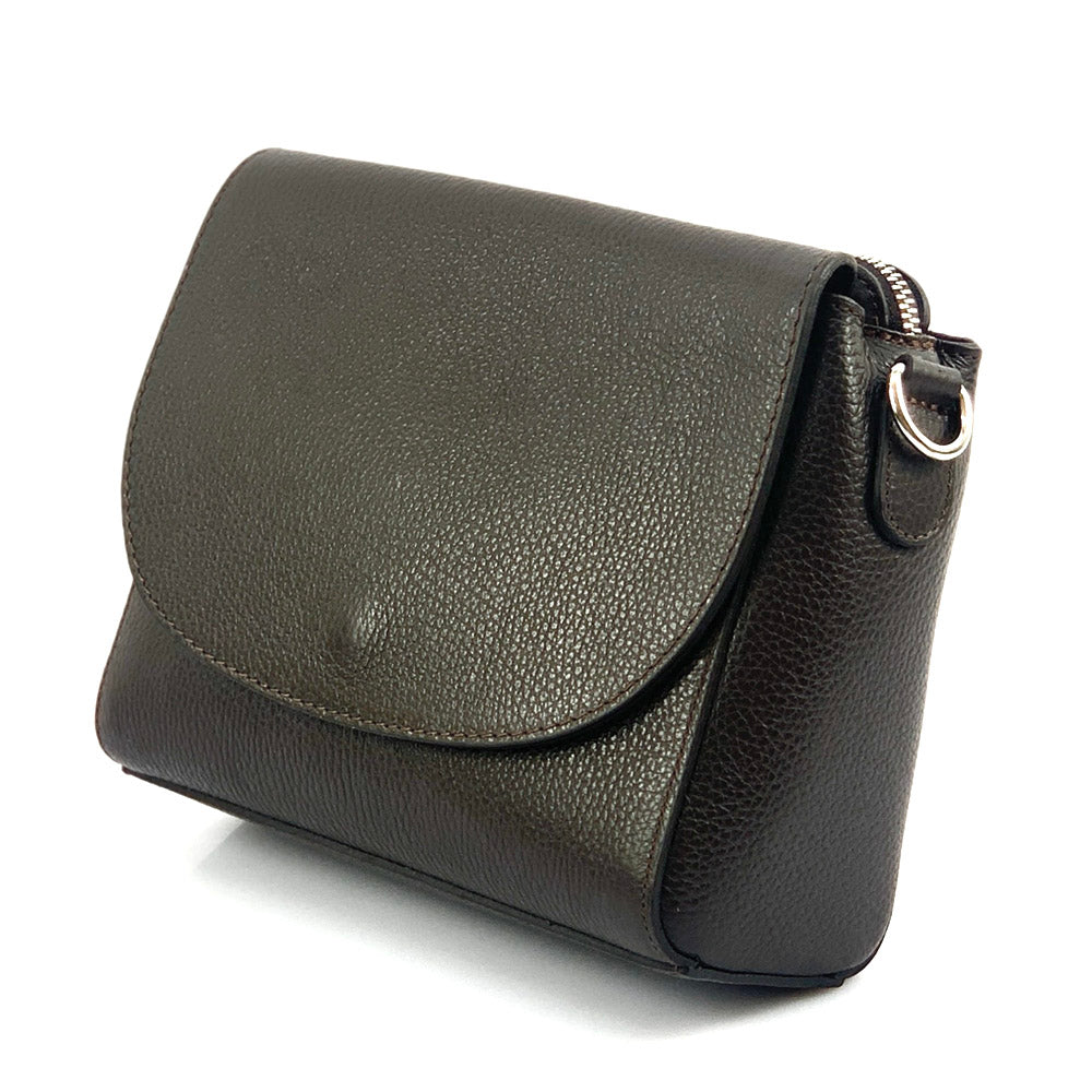 Ester Leather Shoulder Bag - Made In Italy